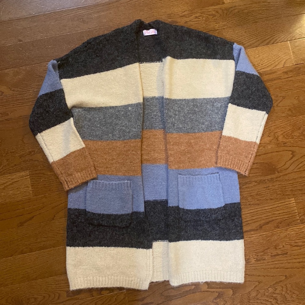 Pink lily cardigan